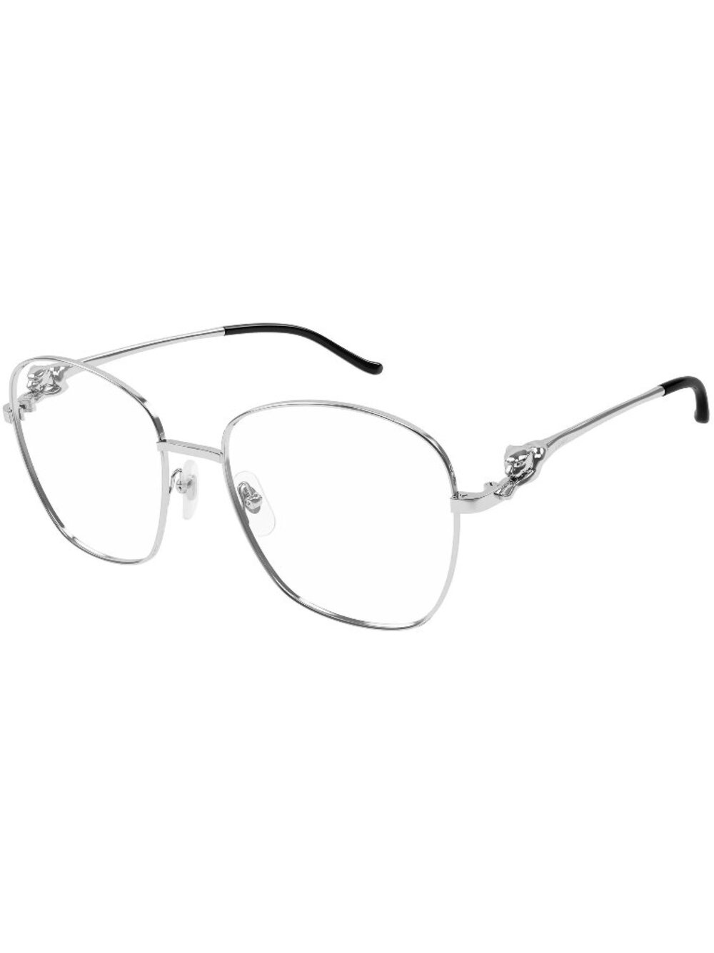 New Cartier CT0371O 002 Silver Women Eyeglasses